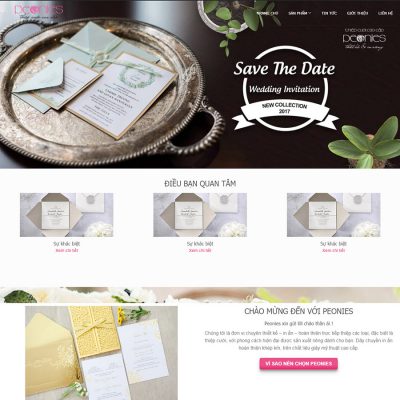 theme wordpress bán thiệp cưới